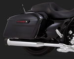 VANCE AND HINES OVERSIZE 450 TITAN SLIPON MUFFLERS WITH BLACK TIPS FOR TOURING TO 2016