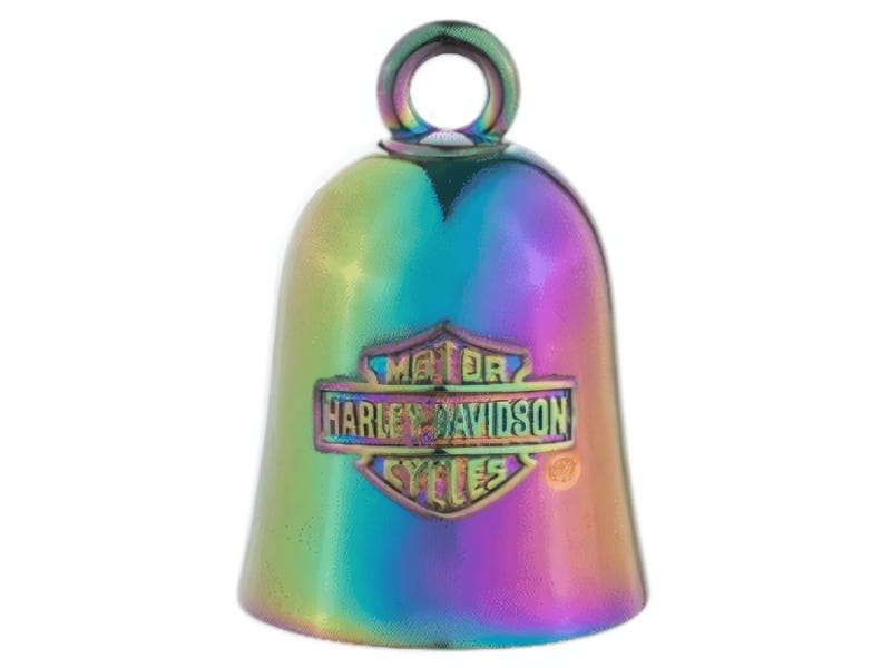 HARLEY-DAVIDSON OIL SLICK BAR AND SHIELD RIDE BELL