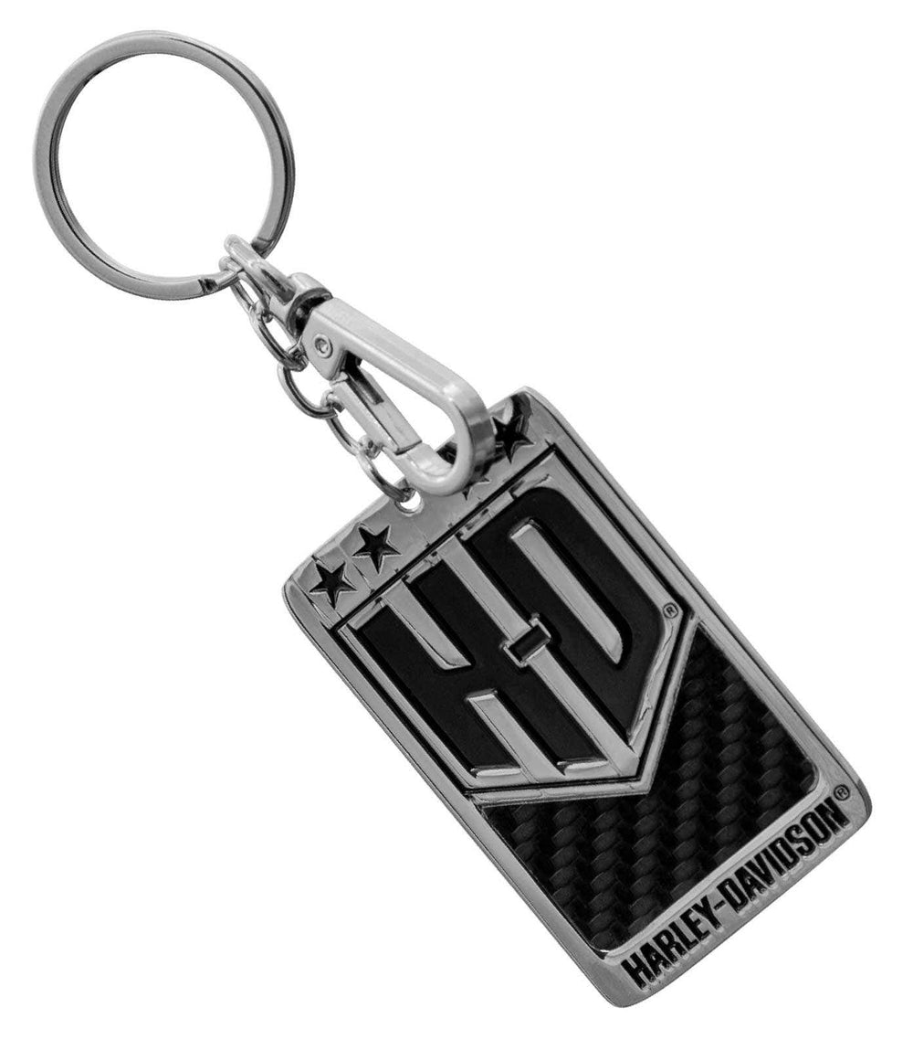 HARLEY-DAVIDSON KEY CHAIN AMERICANA CARBON FIBE