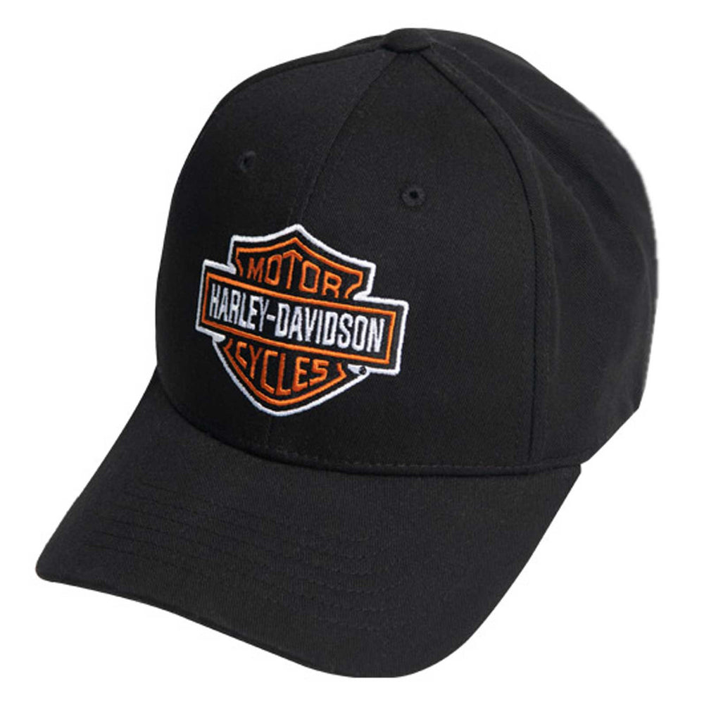 Harley-Davidson Men's Bar & Shield Stretch Fit Cap - Black