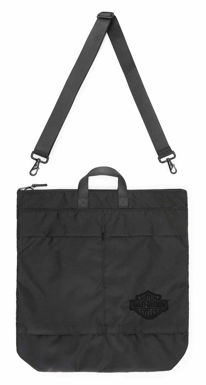 HARLEY-DAVIDSON EMBROIDERED B&S HELMET BAG WATER-RESISTANT NYLON