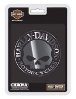 HARLEY-DAVIDSON WILLIE G SKULL INJECTION MOLDED EMBLEM DECAL