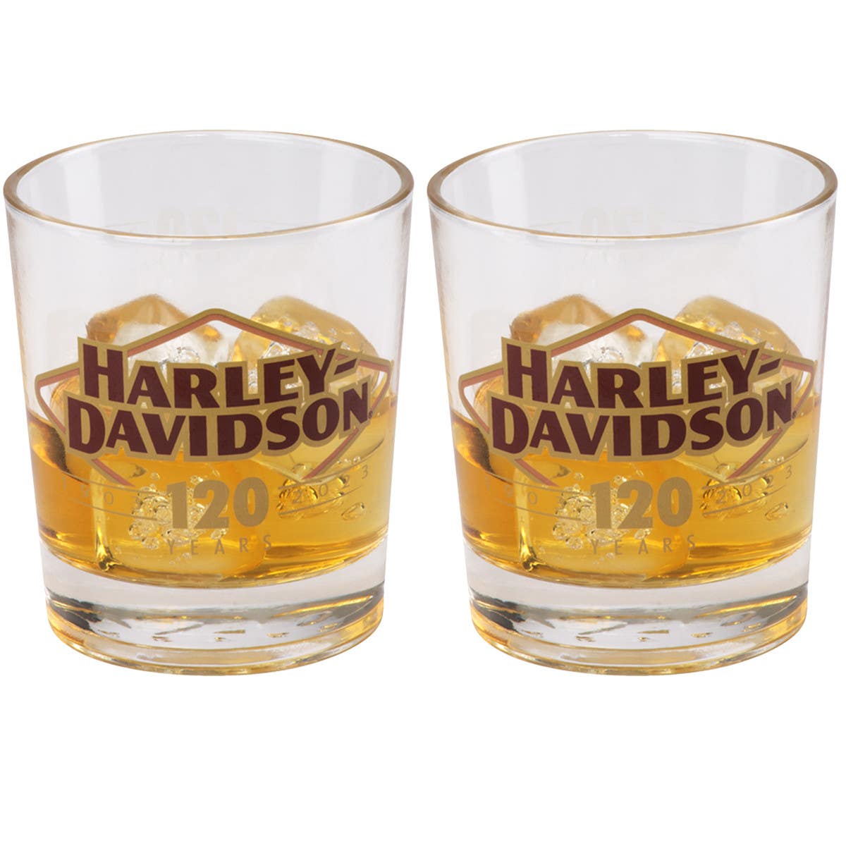 HARLEY-DAVIDSON 120TH ANNIVERSARY DOF GLASS SET