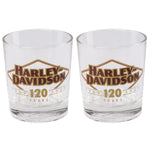HARLEY-DAVIDSON 120TH ANNIVERSARY DOF GLASS SET