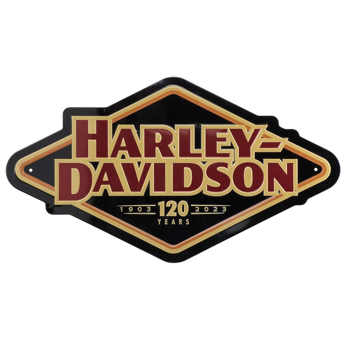 HARLEY-DAVIDSON 120TH ANNIVERSARY TIN SIGN