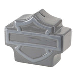 HARLEY-DAVIDSON OPEN BAR & SHIELD SHAPED BANK