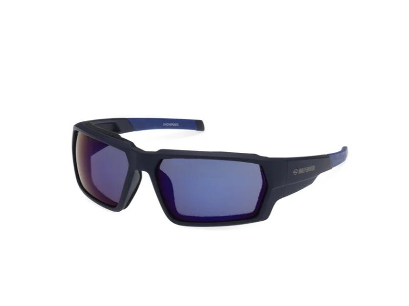 HARLEY-DAVIDSON ENGINEERED SQUARE PERFORMANCE SUNGLASSES - BLACK
