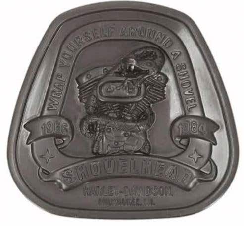 HARLEY-DAVIDSON MENS SHOVELHEAD BUCKLE BLACK