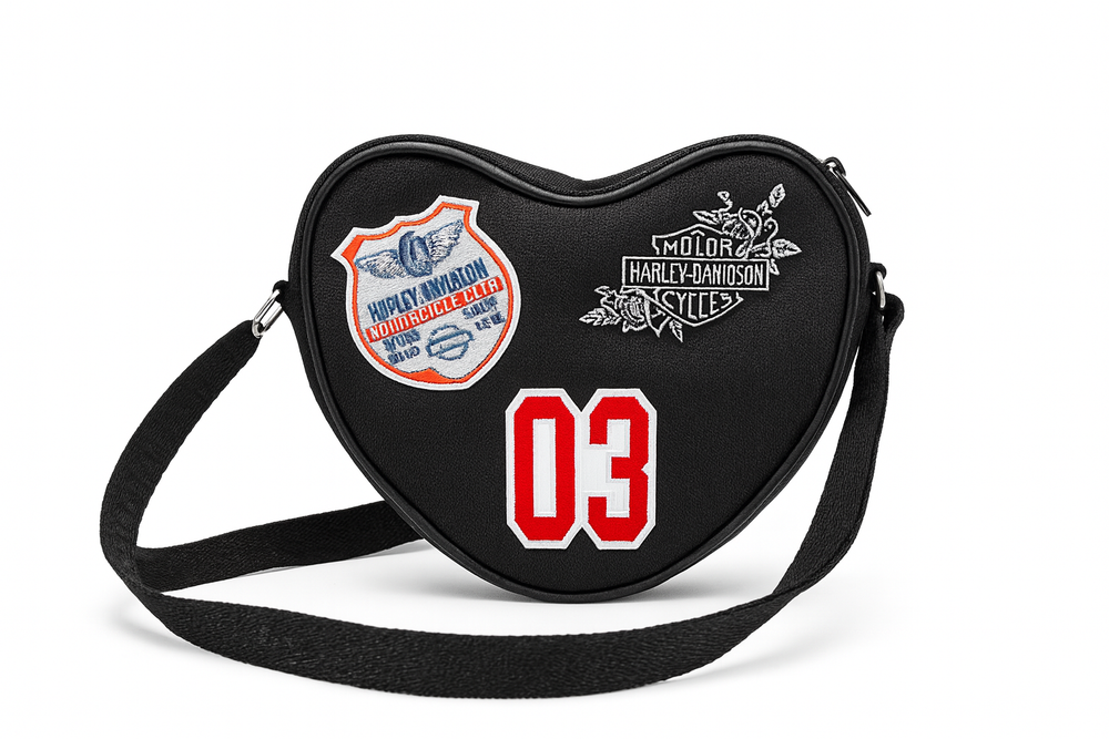 Harley-Davidson Vintage Patch Heart Bag