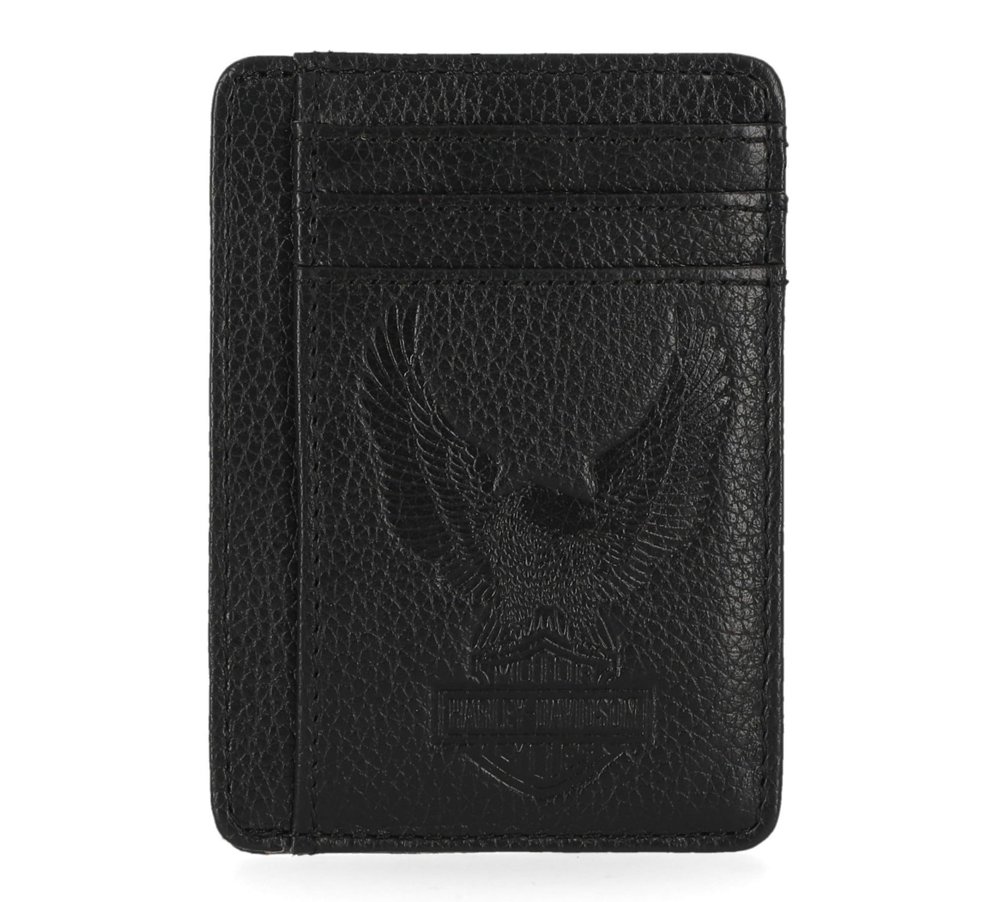 HARLEY-DAVIDSON MENS PEBBLE CLASSIC EAGLE CARD CASE