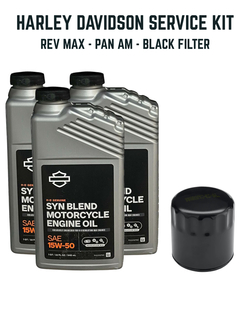Harley-Davidson Service Kit – Rev Max Pan America – Black Oil Filter