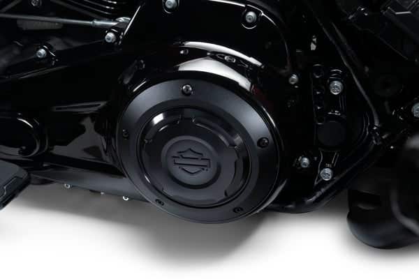 HARLEY-DAVIDSON SWITCHBACK COLLECTION - DERBY COVER -CLEAR ANODIZED