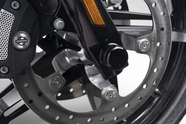HARLEY-DAVIDSON FRONT AXLE NUT COVER - GLOSS BLACK