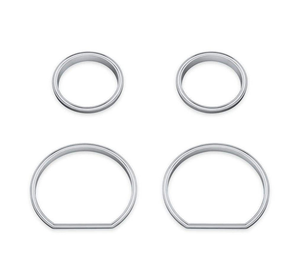 HARLEY-DAVIDSON DEFIANCE GAUGE BEZELS - 4-PIECE FAIRING KIT