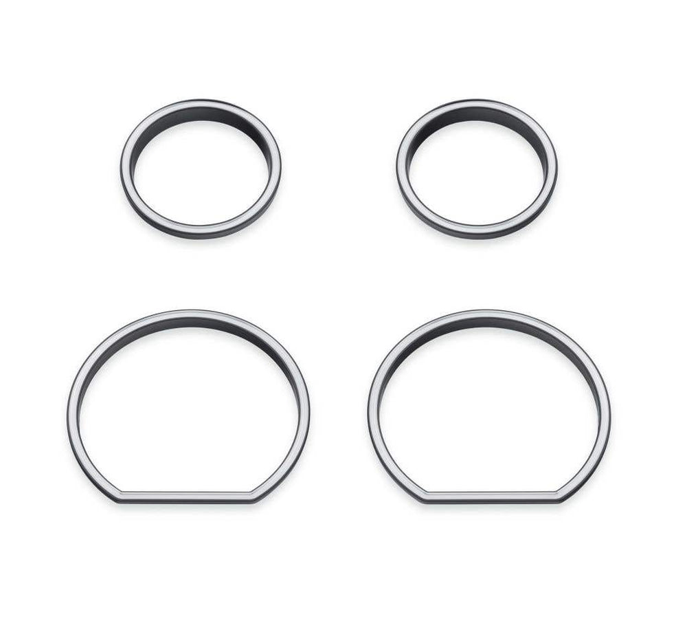 HARLEY-DAVIDSON DEFIANCE GAUGE BEZELS - 4-PIECE FAIRING KIT