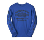HARLEY-DAVIDSON MENS OLD ENGLISH STACKED BAR & SHIELD TEE