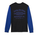 HARLEY-DAVIDSON MENS OLD ENGLISH STACKED BAR & SHIELD HENLEY