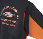 HARLEY-DAVIDSON MENS H-D TECH MILWAUKEE SHORT SLEEVE SHIRT