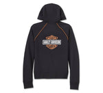 HARLEY-DAVIDSON WOMENS CLASSIC BAR & SHIELD ZIP FRONT HOODIE