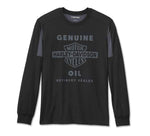 HARLEY-DAVIDSON MENS H-D TECH MESH LONG SLEEVE TEE