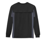 HARLEY-DAVIDSON MENS H-D TECH MESH LONG SLEEVE TEE