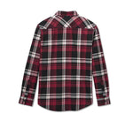 HARLEY-DAVIDSON MENS BAR & SHIELD FLANNEL SHIRT