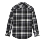 HARLEY-DAVIDSON MENS BAR & SHIELD FLANNEL SHIRT