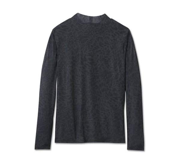 HARLEY-DAVIDSON WOMENS WILD CAT MESH TURTLENECK