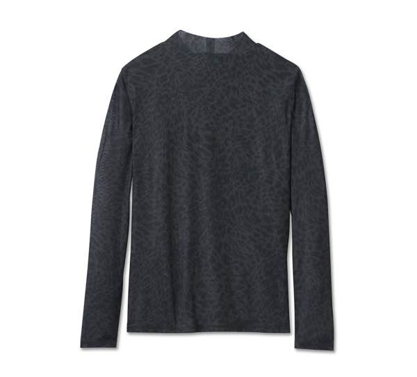HARLEY-DAVIDSON WOMENS WILD CAT MESH TURTLENECK