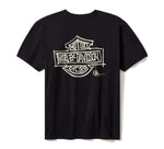 HARLEY-DAVIDSON MENS WILLIE G SKETCHY BAR & SHIELD RINGER TEE