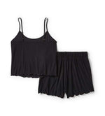 HARLEY-DAVIDSON WOMENS LETTUCE TRIM PAJAMA SHORT SET