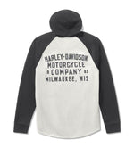 HARLEY-DAVIDSON MENS HDMC RAGLAN HENLEY WITH HOOD