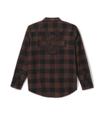 HARLEY-DAVIDSON MENS BAR & SHIELD BUFFALO CHECK FLANNEL