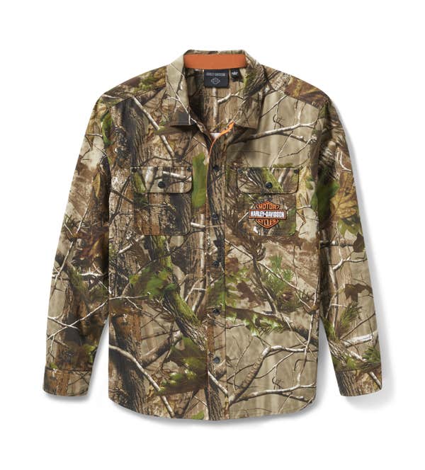 HARLEY-DAVIDSON MENS H-D REALTREE APG LONG SLEEVE SHIRT
