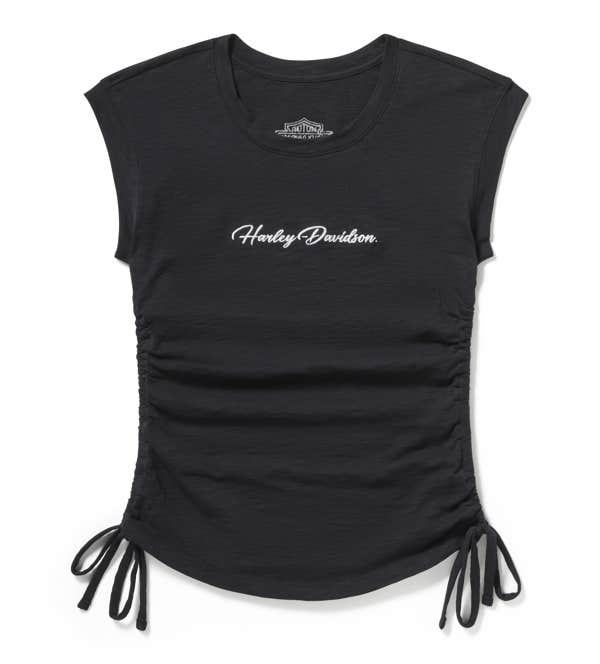 HARLEY-DAVIDSON WOMENS ESSENTIAL RUCHED TOP