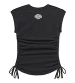 HARLEY-DAVIDSON WOMENS ESSENTIAL RUCHED TOP