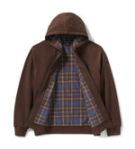HARLEY-DAVIDSON MENS PLAID LINED ZIP HOODIE
