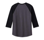 HARLEY-DAVIDSON MENS CLASSIC EAGLE RAGLAN TEE