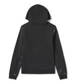 HARLEY-DAVIDSON WOMENS FAUX LEATHER SLEEVE PULLOVER HOODIE