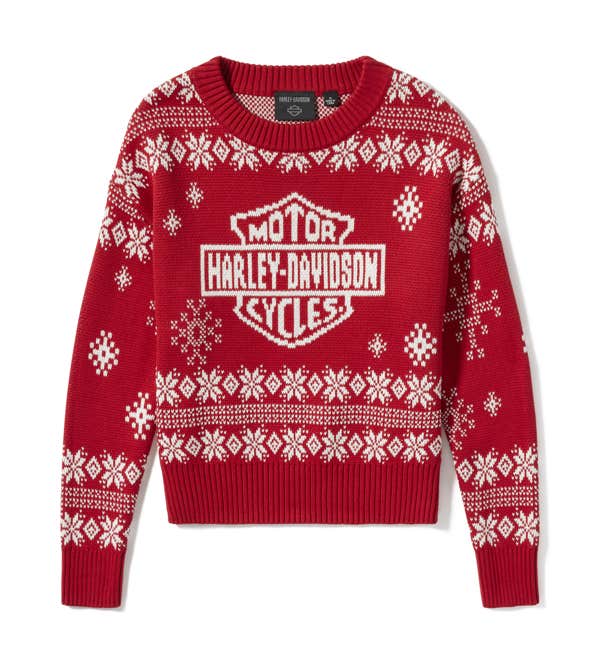 HARLEY-DAVIDSON WOMENS HARLEY HOLIDAY SWEATER
