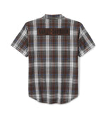 HARLEY-DAVIDSON MENS BLOCK FONT YARN DYED PLAID SHIRT