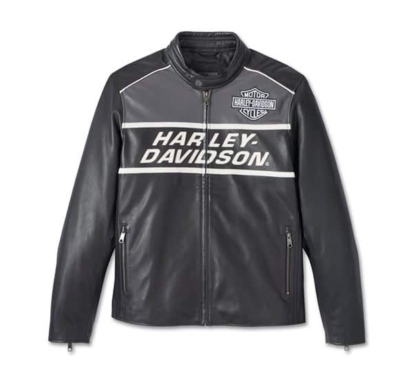 HARLEY-DAVIDSON MENS FACTORY LEATHER JACKET