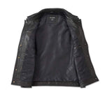 HARLEY-DAVIDSON MENS FUEL TO FLAMES LEATHER VEST
