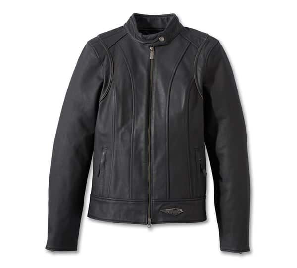 HARLEY-DAVIDSON WOMENS 120TH ANNIVERSARY REVELRY LEATHER JACKET