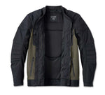 HARLEY-DAVIDSON MENS ZEPHYR MESH JACKET WITH ZIP-OUT LINER