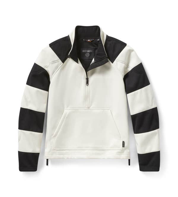 HARLEY-DAVIDSON WOMENS H-D DEFLECTOR HALF ZIP RIDING FLEECE