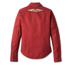 HARLEY-DAVIDSON WOMENS 120TH ANNIVERSARY OPERATIVE RIDING SHIRT JACKET
