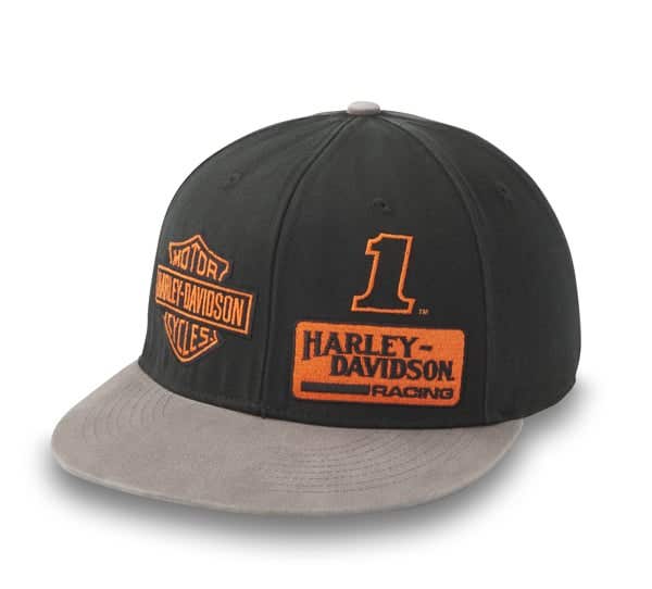 HARLEY-DAVIDSON MENS THE GRID FITTED CAP