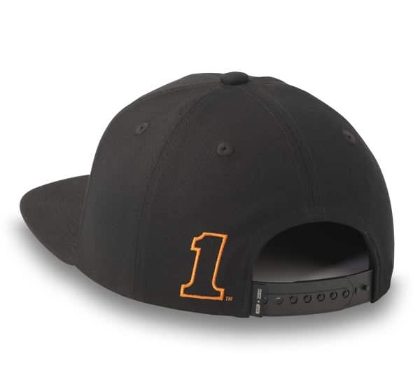 HARLEY-DAVIDSON MENS DROP H LOW PROFILE ADJUSTABLE CAP