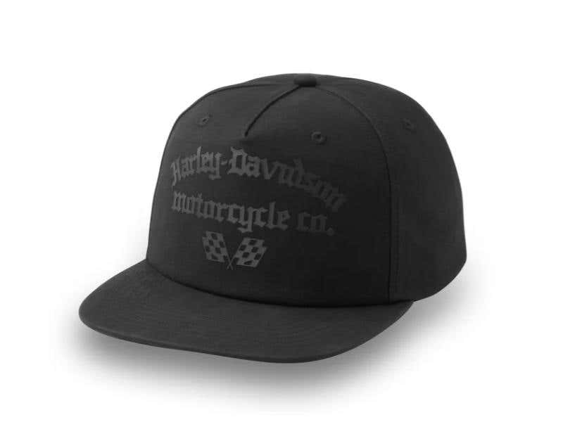 HARLEY-DAVIDSON MENS FLYING START 5-PANEL SNAPBACK CAP